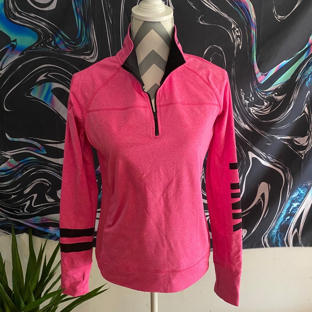 ⚜️Victoria Secret Half Zip Pink Top Size Medium⚜️